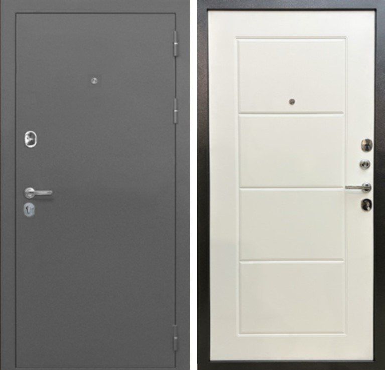 Дверь MXD Союз 90мм Антик Серебро - панель Лиственница Бьянка DIS007236