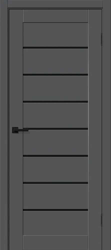 Межкомнатная дверь Браво-22 Black Shine Stormy Silk BR5501